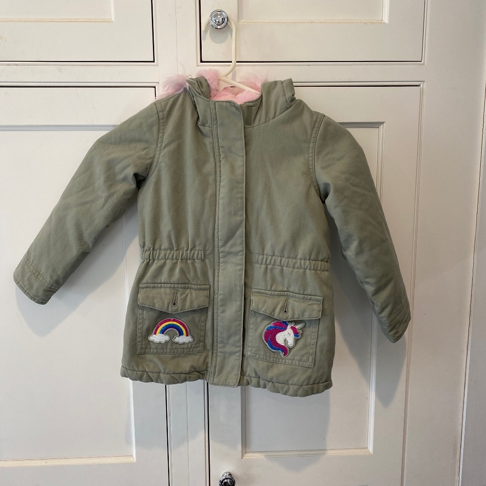 The Children’s Place Girls Unicorn Jacket - Size 5T